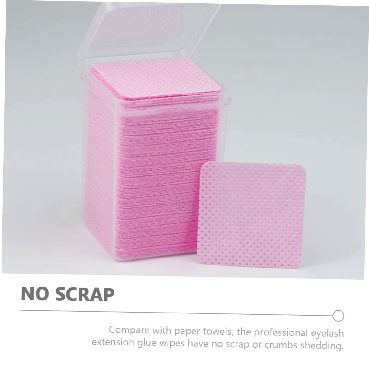 IWOWHERO Nail Polish Gel 400pcs Grafting Eyelash Glue Cleaning Pads Makeup Cleaning for DIY