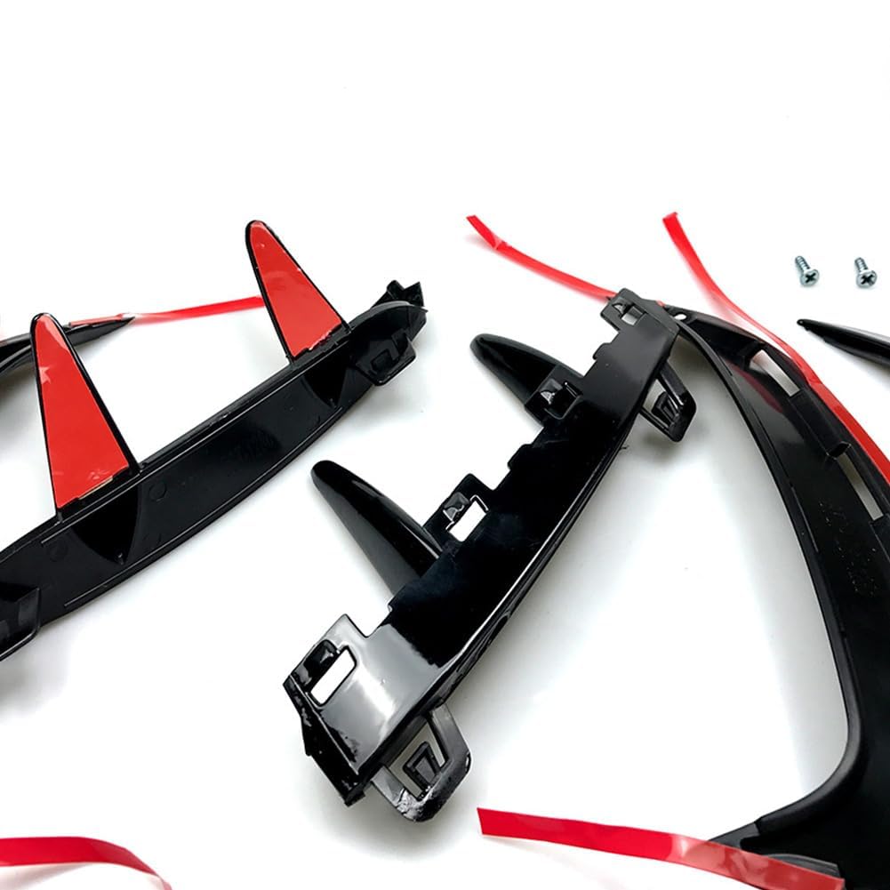 Spoiler Splitter paraurti Posteriore, per Mercedes-Benz Classe A W177 A200 A220 A35 2018-2022 Hatchback, Canards (Carbonio)