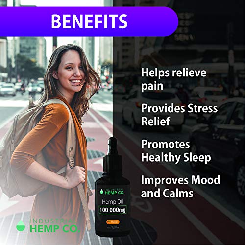 Industrial Hemp Co.100 000 mg | Hemp Oil Extract - Single Pack - New Age 100,000 mg - Grown & Made in USA - Natural Hemp… - Image 5