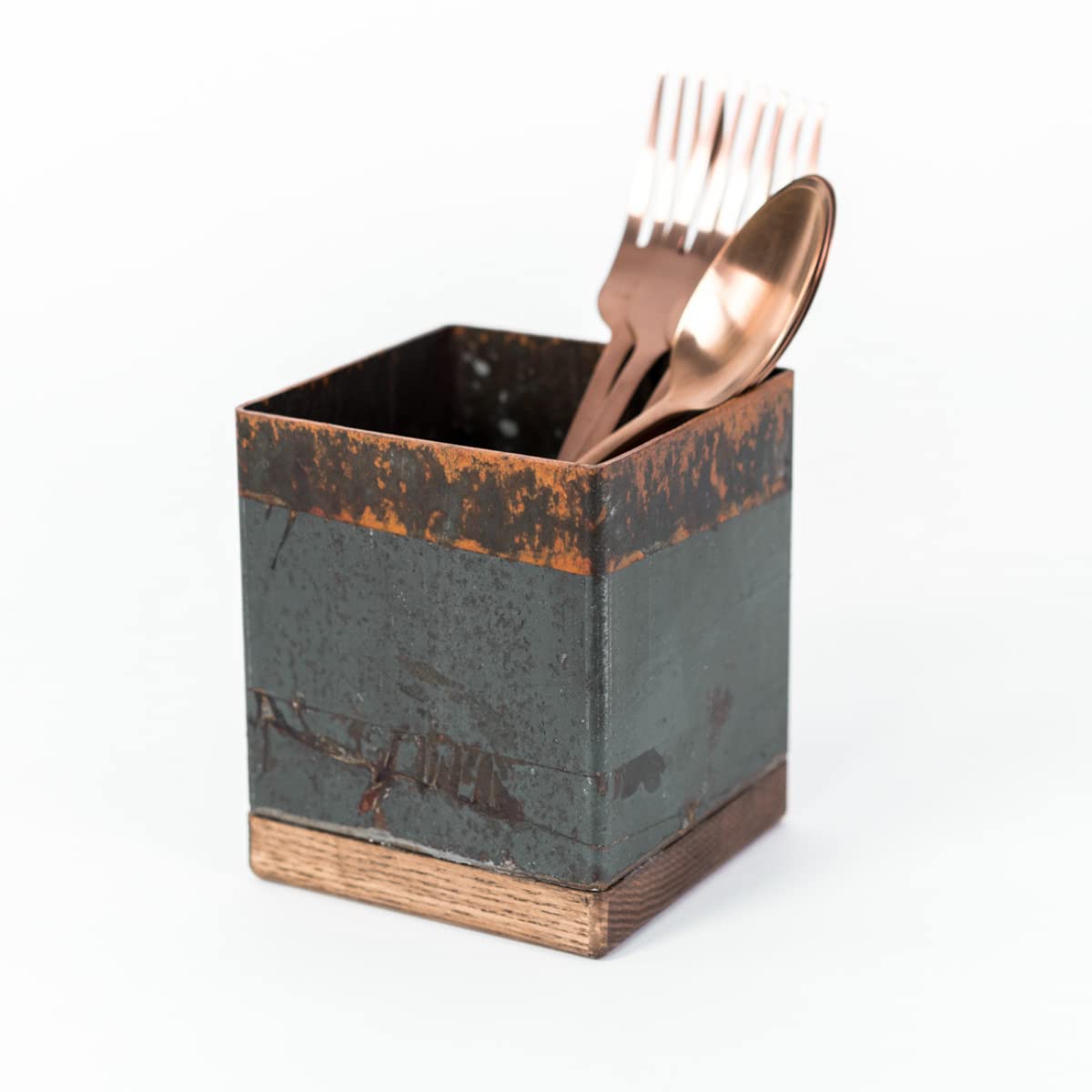 Utensil Holder Cutlery Organizer Kitchen Spoon Stand Accessories Utensils Table Kitchenware Chopsticks Box Universal (SET OF 3, Rustic)