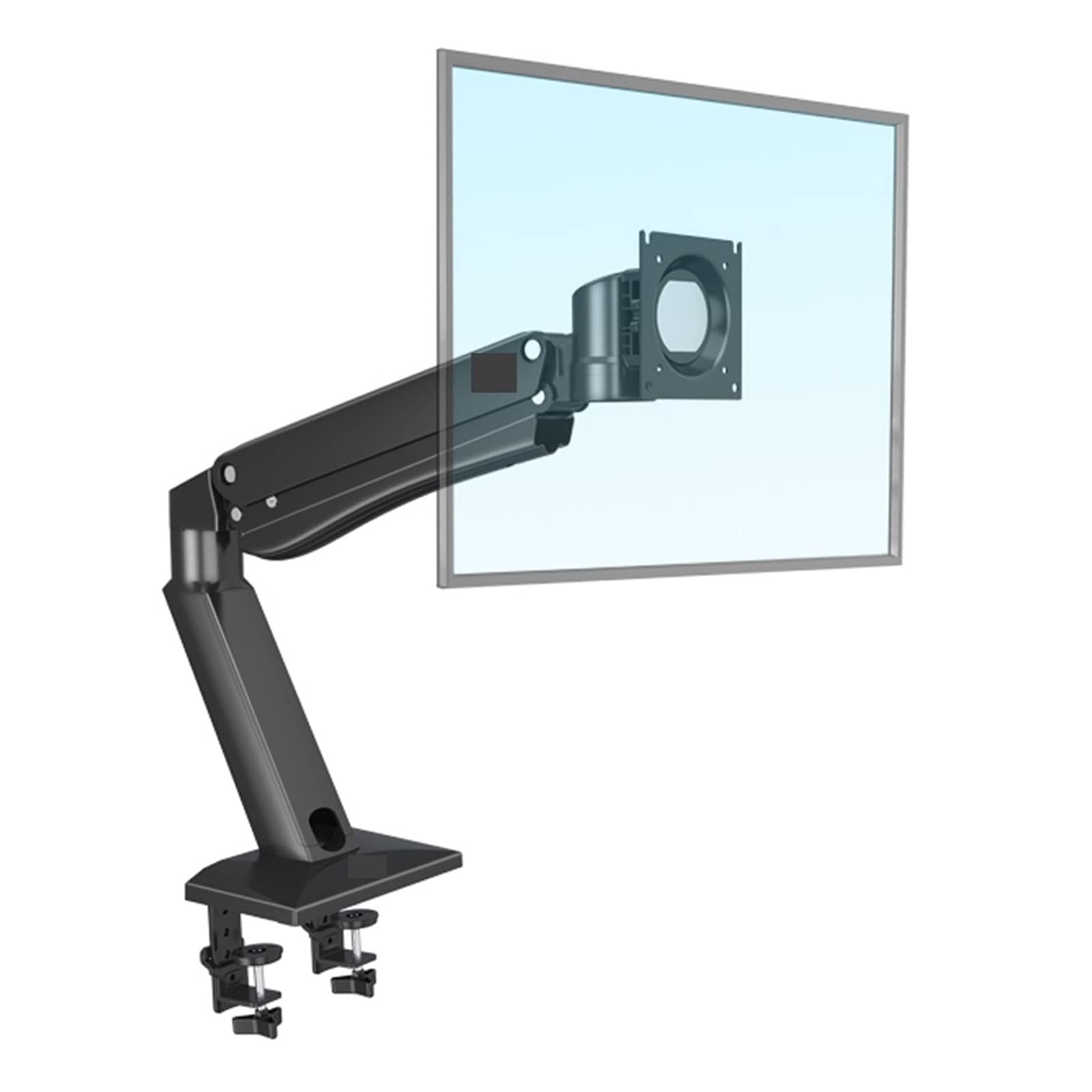 Uchwyt do monitora, Sprężyna gazowa 24-42 Cal mocowanie telewizora LED LCD pełnoekranowy uchwyt monitora obciążenie ramienia 2-15kgs 75/100mm Monitor stojak na biurko