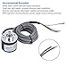 5-26V DC Incremental ABZ 3 Phase NPN Open-Collector Output Rotary Encoder 38mm Diameter E6B2-CWZ6C 2500P/R with 2m Wiring for Industrial Equipment