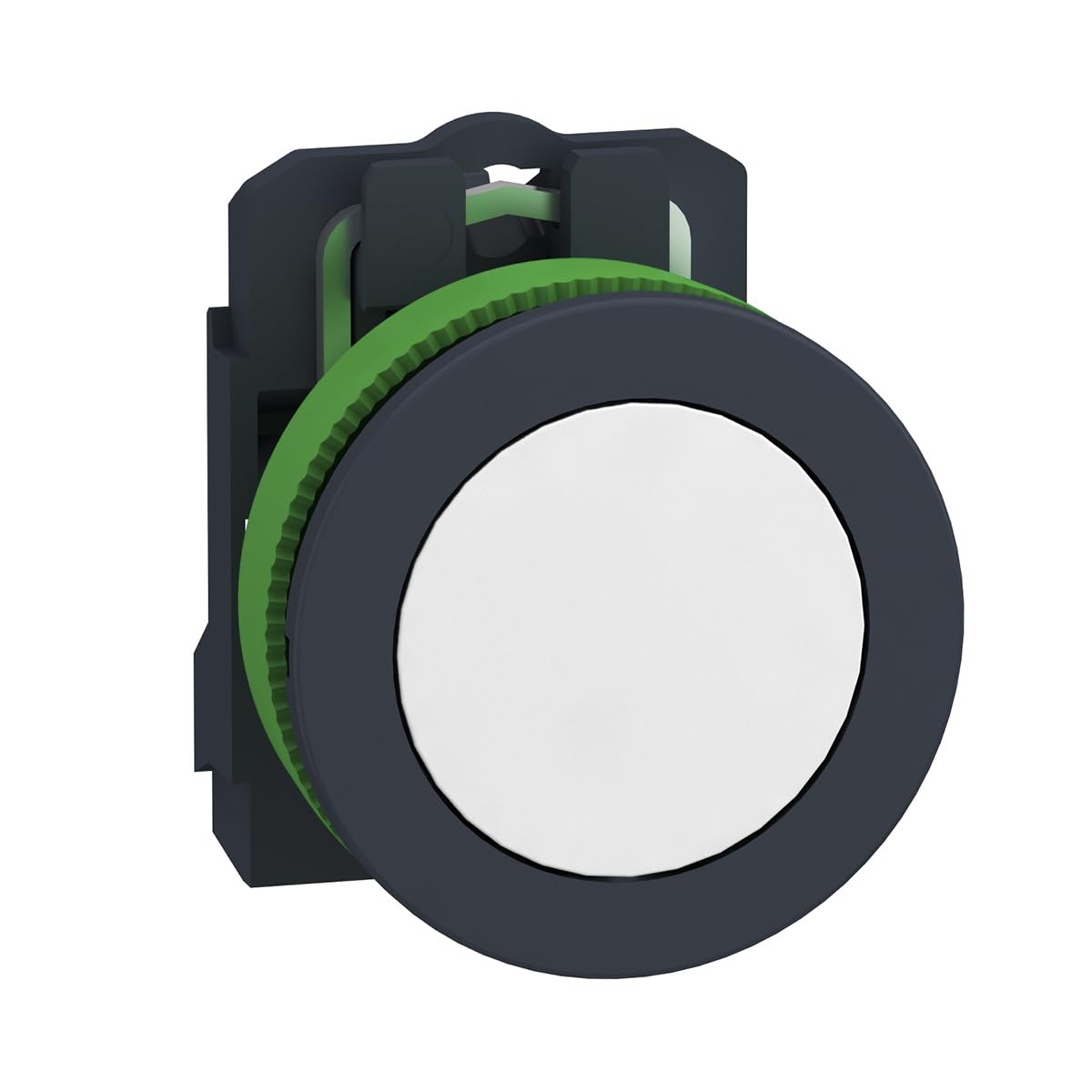 Indicador luminoso blanco 24V con diseño flush para señalizar estados