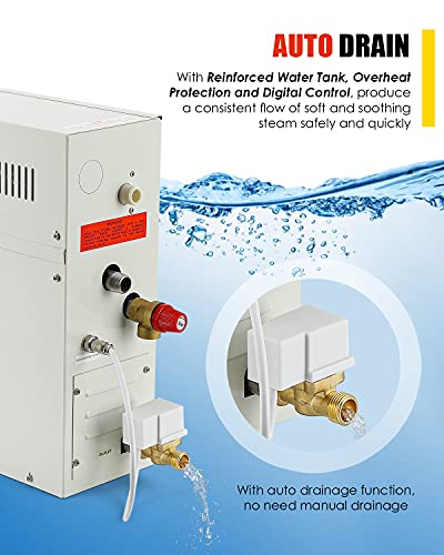 Cgoldenwall CGOLDENWALL415 9Kw Luxury Self-Draining Steam Generator Shower Sauna Bath Home Steam Bath Spa Generator thumb #1