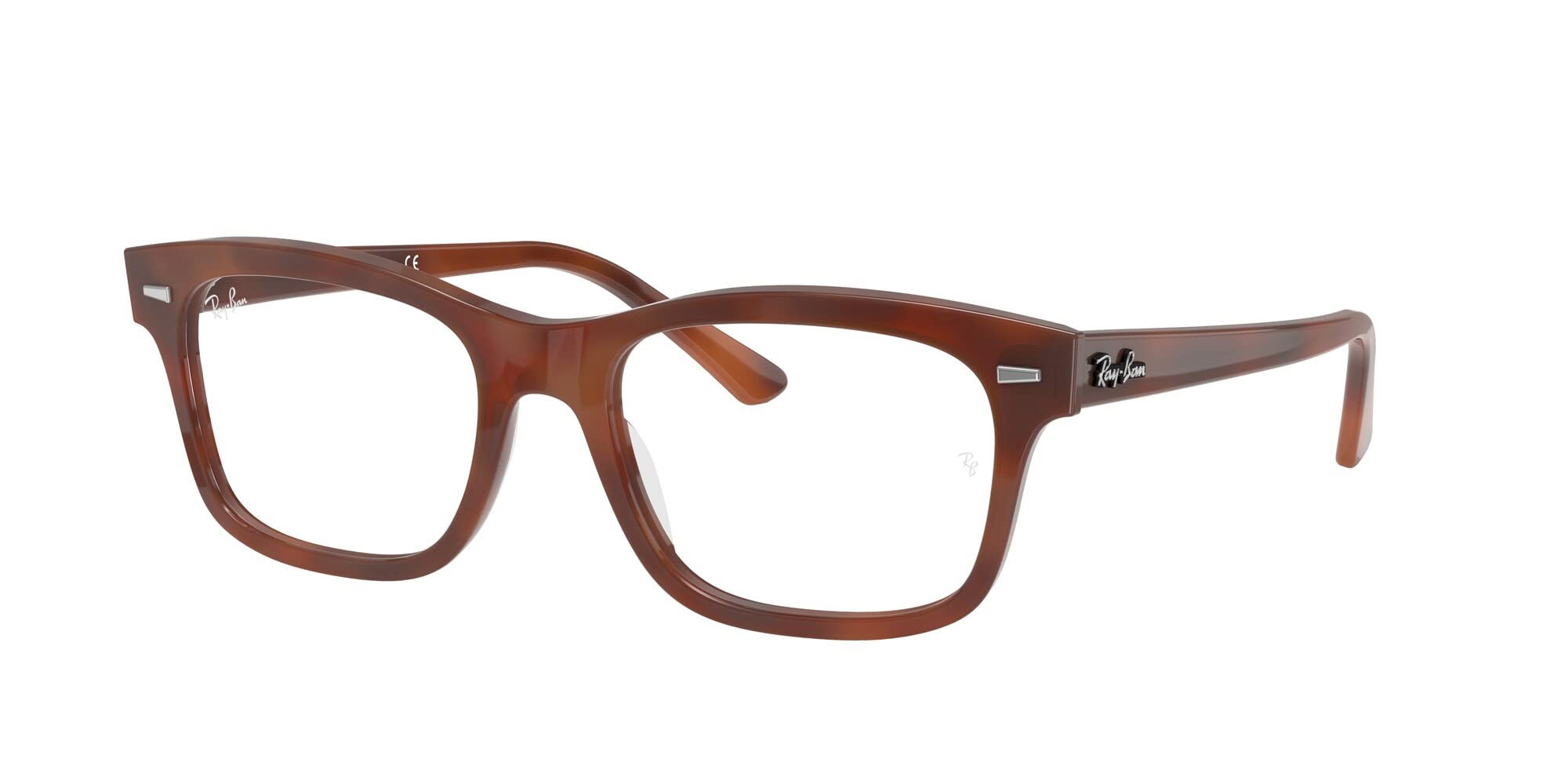 Ray-Ban Rx5383f Mr. Burbank Low Bridge Fit Rectangular Prescription Eyeglass Frames