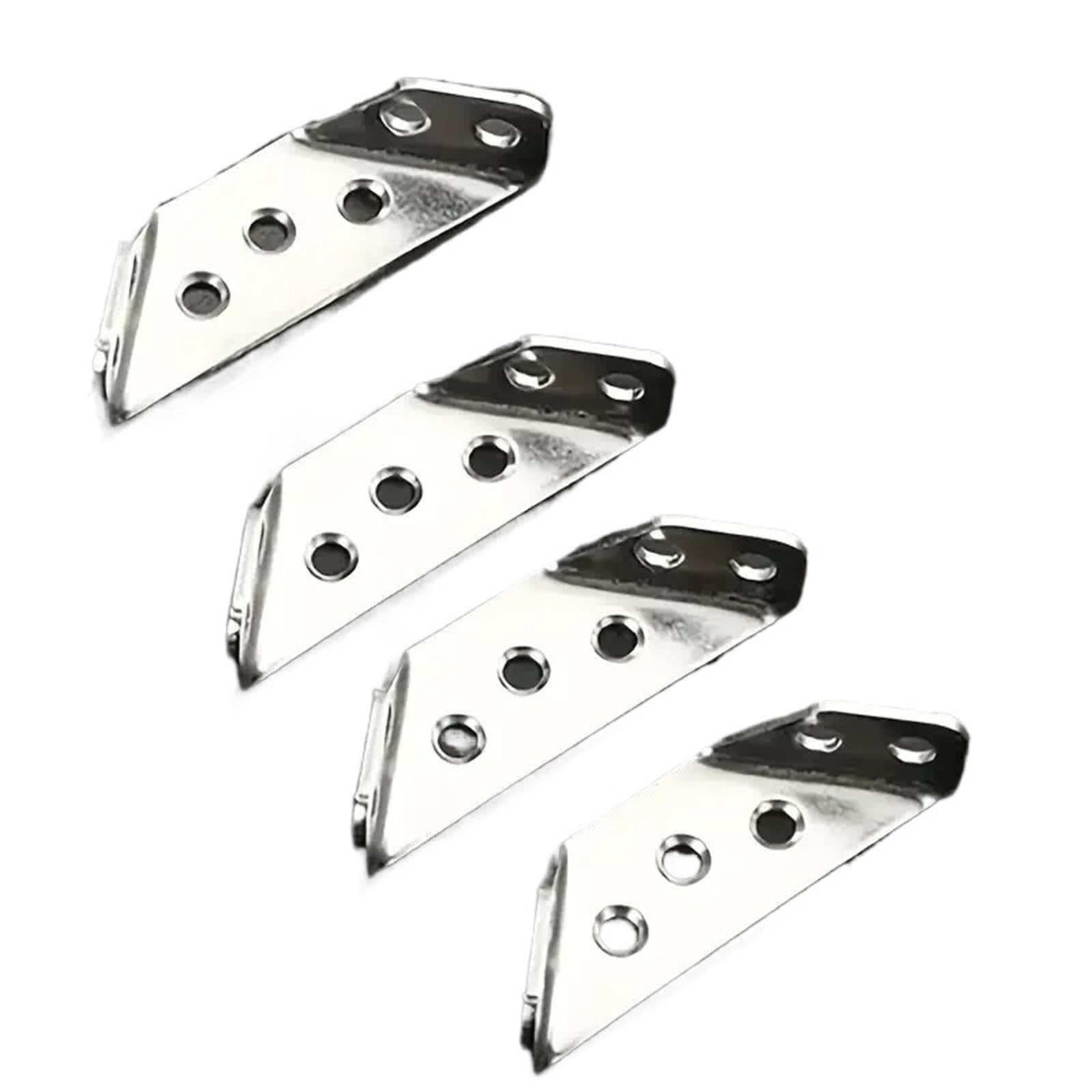 L Winkel Metall 1/50Set Universal-Edelstahl-Eckwinkel 90 Grad rechtwinklige feste Halterung Holzmöbel(24Set)