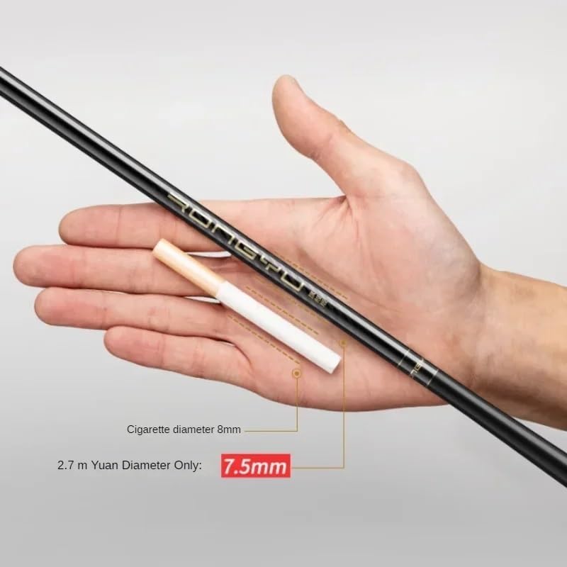 Canne a peche en carbone superfine de haute precision structure de 4.8m - 4