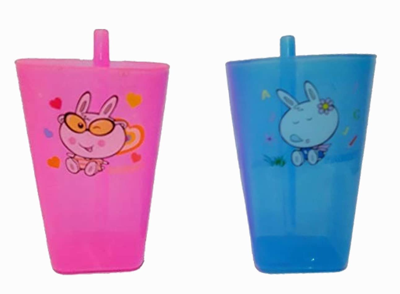 ShubhKraft Birthday Party Return Gift Item in Bulk for Kids | Cartoon Designed Sipper Glass with Straw/Lid | Straw Cup | Beautiful Designed Sipper Glass (Pack of 2, Multicolor) (B09YMCH2KQ) Amazon Price History, Amazon Price Tracker