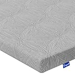 Vesgantti Mattress Topper for Super King Size Bed, Gel Memory Foam Mattress Topper for Cool Sleep & Back Pain Relief, with Washable Cover & Corner Elastic Straps, CertiPUR-US Certified, 180x200x10cm