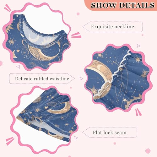 KLL Mandala Moon Sun Zodiac Girl Tank Dress Cute Beach Sundress Spring Summer Sleeveless3