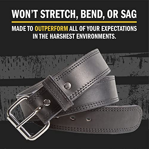 The Colossal Concealed Carry Leather Gun Belt - 1 3/4 In Duty Belt - Made In Usa #TOP1