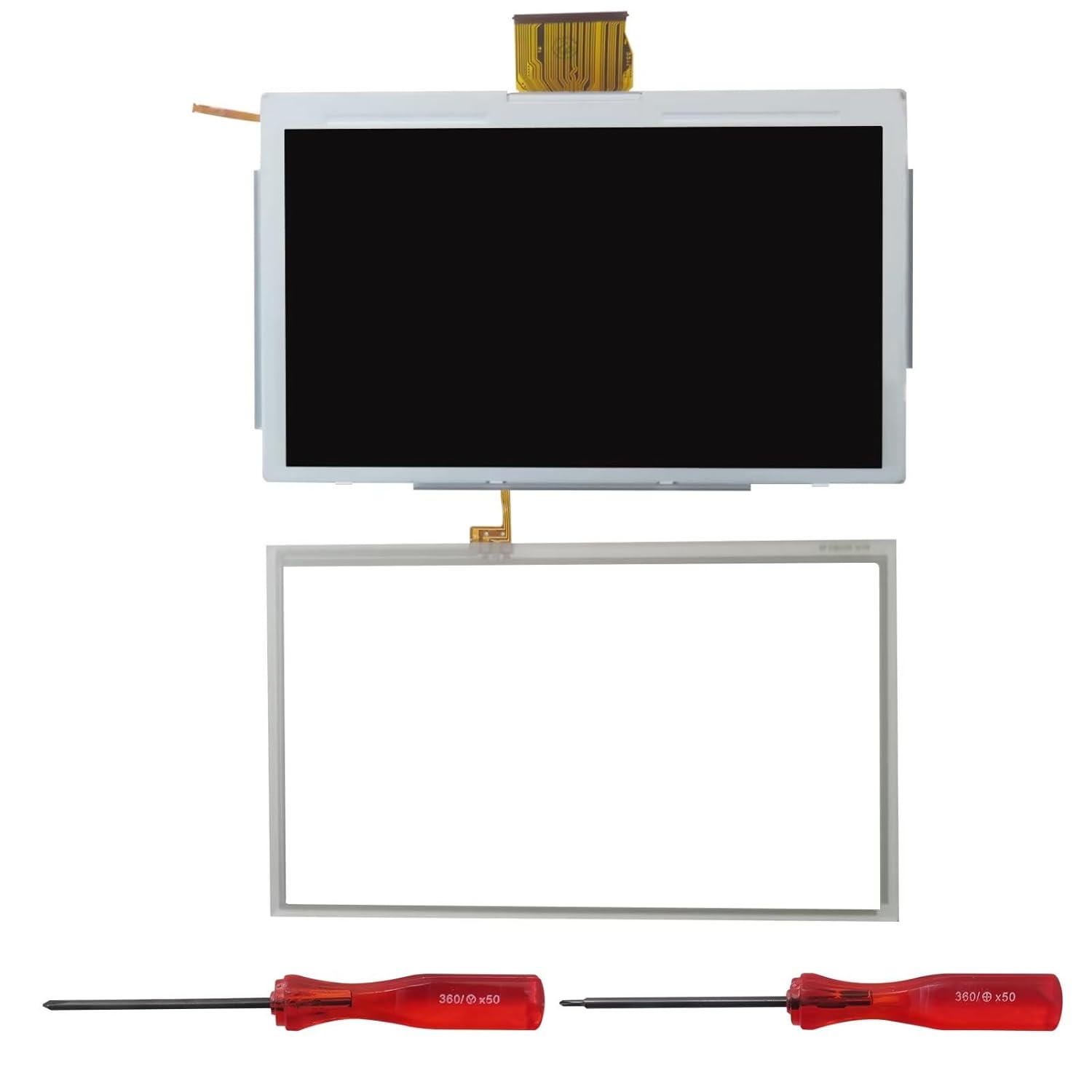 2025 Upgrade LCD Display Screen+Touch Screen Digitizer + Screwdriver Rebuild Kit Compatible for Nintendo Wii U Gamepad