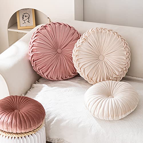 NatureMan Round Throw Pillow, Velvet Decoration Small Pillow - Image 3
