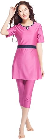 Surfing Suit Short Sleeve Muslim Islamic Modesty Swimsuit Burkini Costume