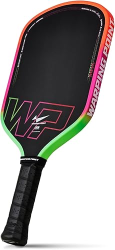 Warping Point Pala de pickleball Neon Gen 3, aprobada por UPA-A, fibra de carbono T700 cruda de triple capa, núcleo EdgeFusion de 16 mm, marco