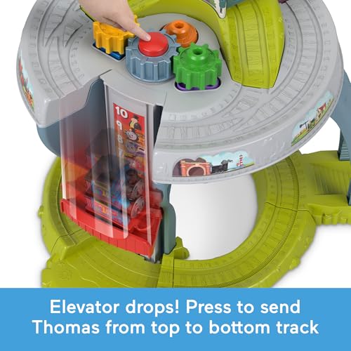 Thomas & Friends Toddler Toy My First Train Table with Track, Cargo Stacking & Fine Motor Activities for Kids Ages 18+ Months, JDD70