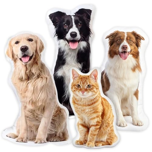 Woodemon Custom Pet Pillow with Photo, Dog and Cat Memorial