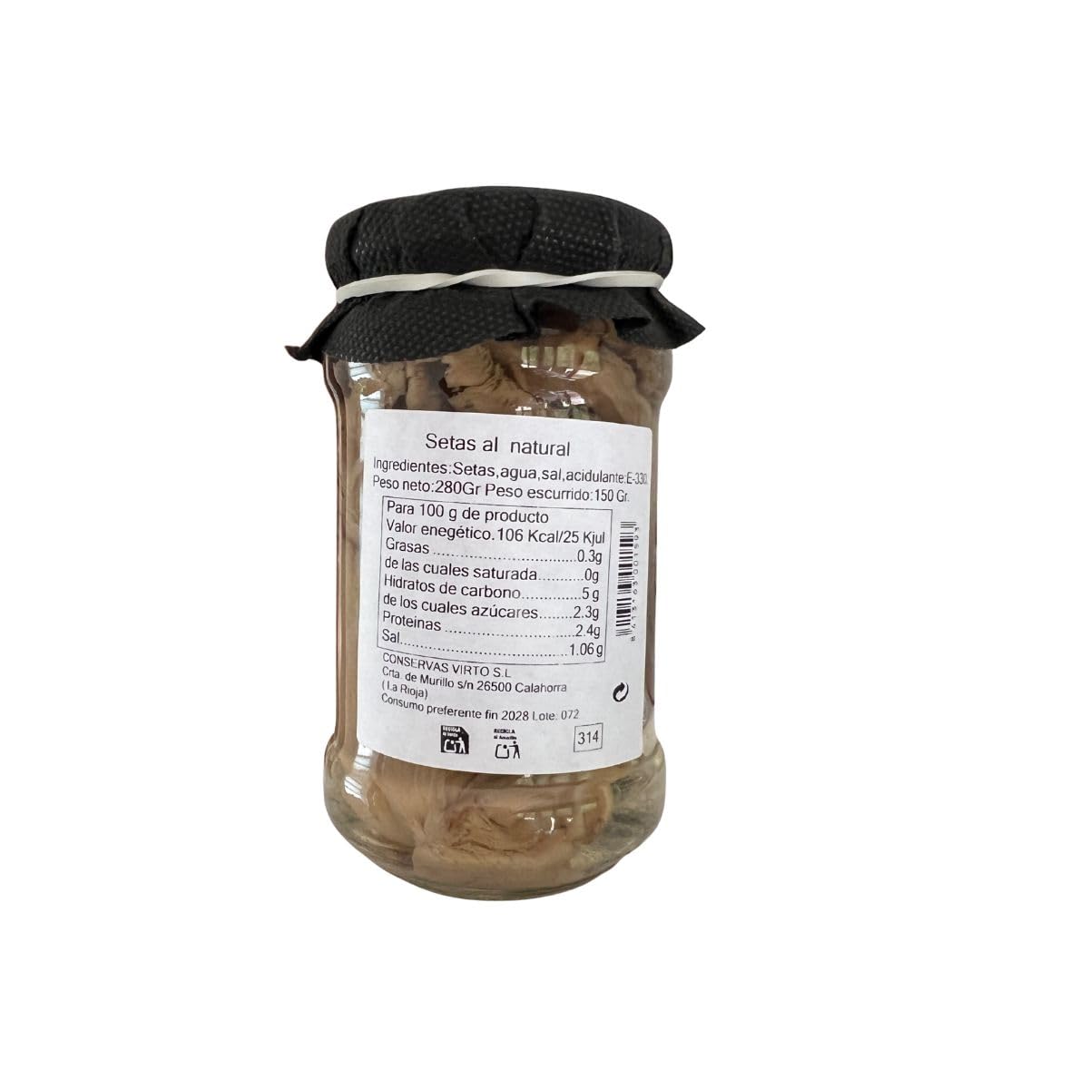 Setas al natural VSelección 280 gr x2