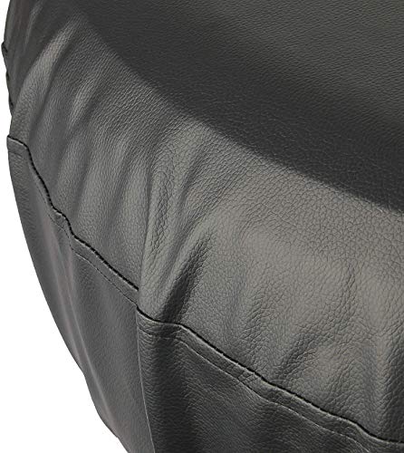 HAOFANG Tire Covers,(R14) PVC Leather Waterproof Dust-Proof Universal Spare Wheel Tire Cover Fit for Jeep,Trailer, RV, SUV and Many Vehicle 13” 14\" 15\" DIY (R14 for Diameter 24\"-26\", Black) - Thumbnail 4