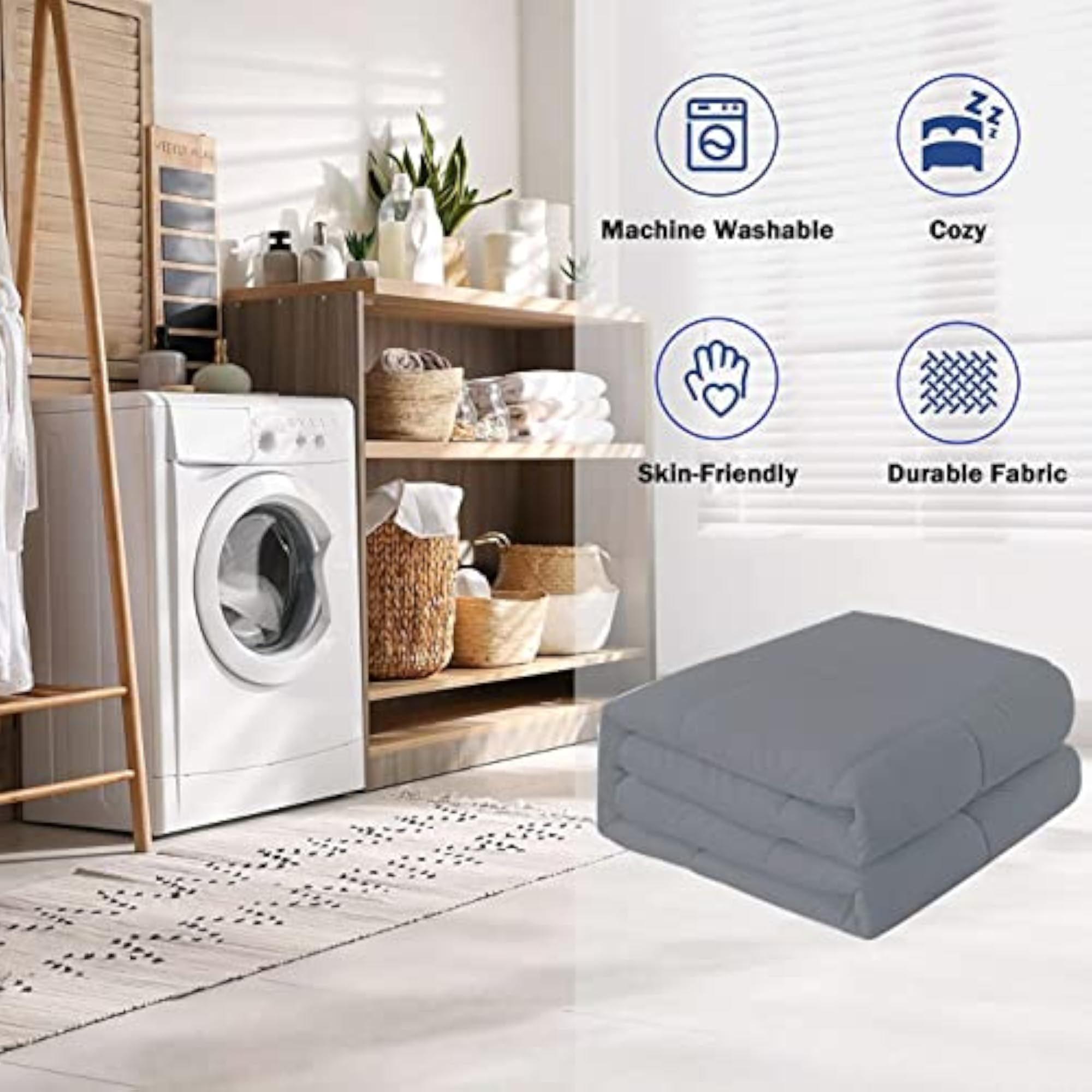 Microfiber Solid Reversible AC Comforter for All Seasons