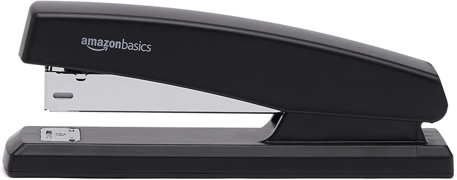 Amazon Basics Stapler Value Pack, 25 Sheet Capacity, Standard, with 3000 Staples and 3 Staple Removers, Black, 3-Pack