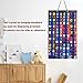 JOYMOMO Hanging Storage Organizer for Toy Cars Felt Display Case Hold Up 60 Toy Cars (Without Accessories) (Colorful)
