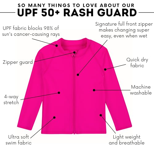 Image of SwimZip UPF 50+ Rash Guard, Long Sleeve Swim Shirt for Boys' and Girls'