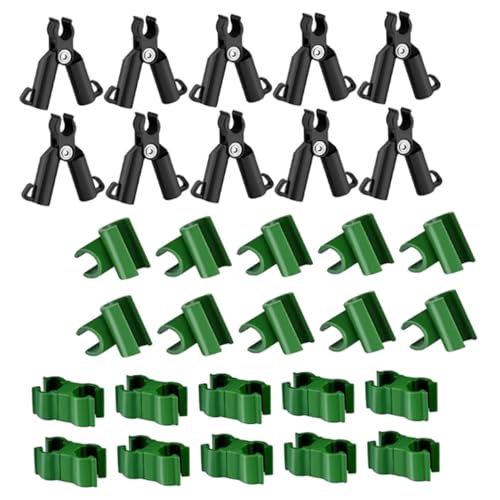 TOYANDONA Clips De Jardinería Hebilla Cruzada Clip De Hebilla De Ratán para Conector De Enrejado De Huerto Conector De Fijación De Juntas Plantas De Invernadero