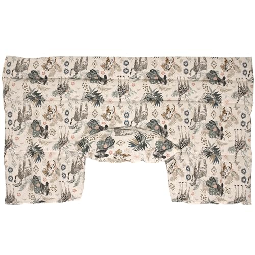 Saco cervical térmico con semillas de colza (algodón orgánico animales salvajes) - Cojín nuca y hombros con cuello - Almohada cervical - Para microondas y horno