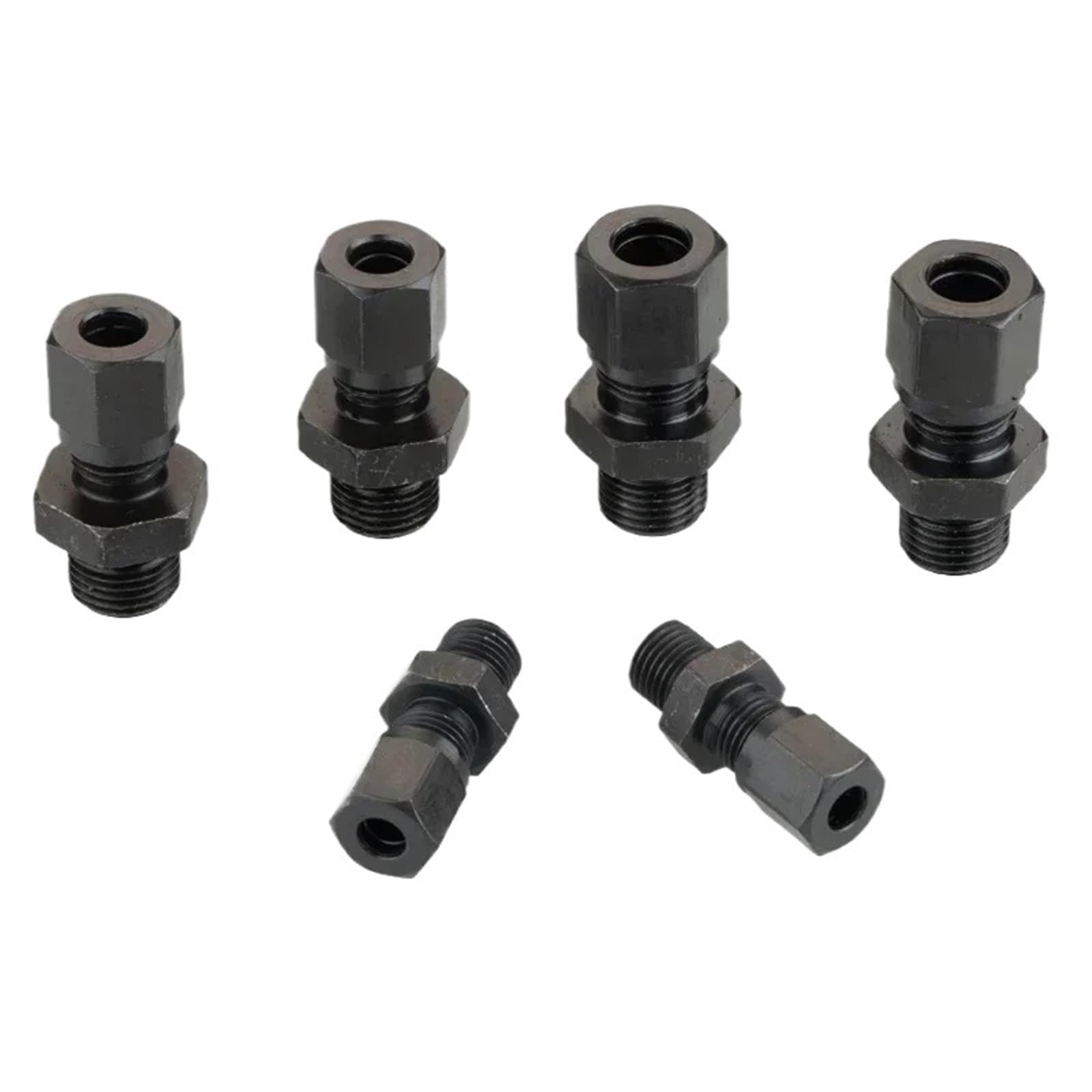 Hydrauliczne złącze rurowe ze stali węglowej gwint metryczny M10 ~ M22 złączki przyłączeniowe kaliber 6 ~ 16 mm (18 x 1,5-14 mm)