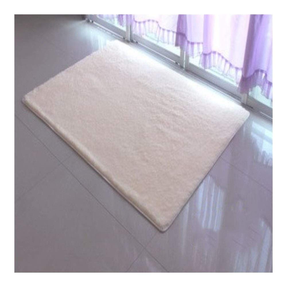 Gu3Je Shaggy Carpet,High Pile Rug for Living Room,Cozy And Soft Area Rug Ideal (Color : Cream color, Size : 50cm*120cm)