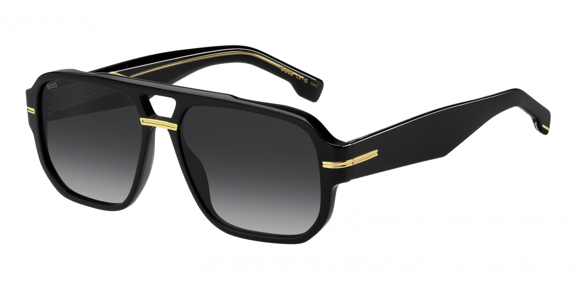 HUGO BOSS Lunettes de Soleil BOSS 1718/S Black 57/15/150 Homme