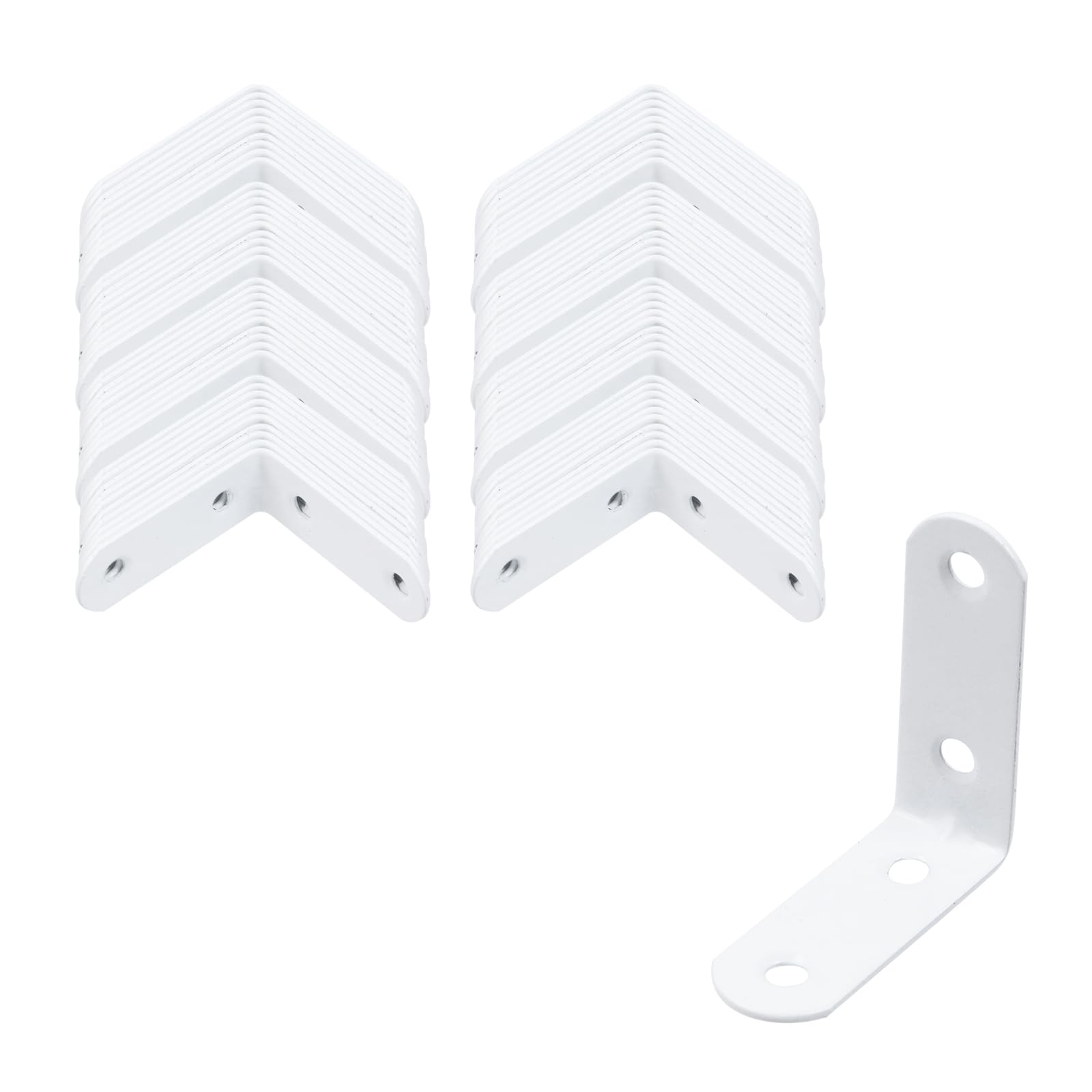 Équerres d'angle en fer robuste Coshar blanc pour meuble chic
