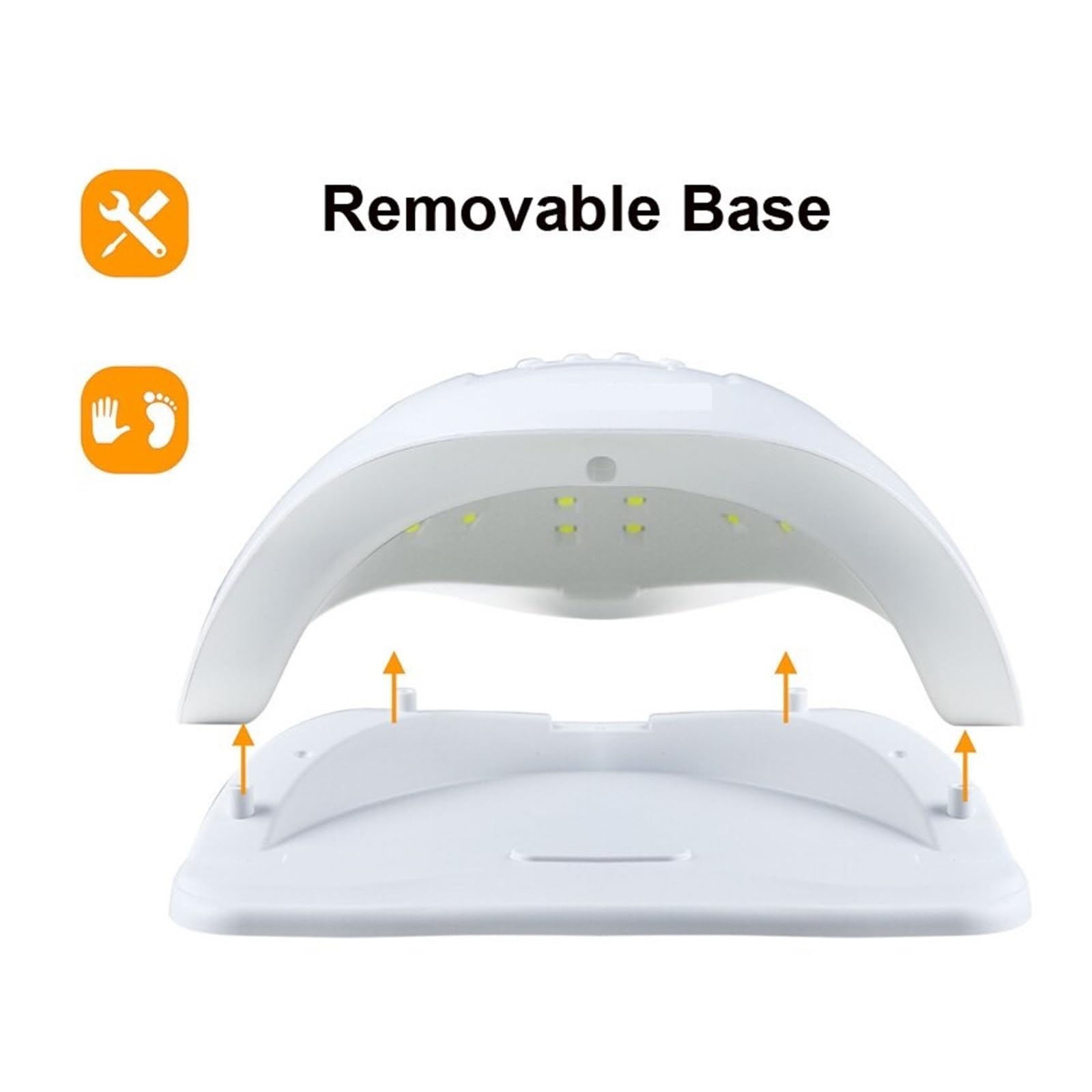 Lampa UV do paznokci, Lampa LED UV do paznokci Lampa UV LED do Manicure paznokci 36 LEDS Profesjonalny lakier żelowy Lampy suszące z zegarem Czujnik automatyczny Sprzęt Narzędzia