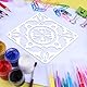 ORIGACH Mandala Schablonen, Mandala Malerei Schablone, Wiederverwendbare DIY-Bastelschablonen, Wand Malen Schablonen, Malschablone für Malerei Holz Wand Deko, 30×30 CM