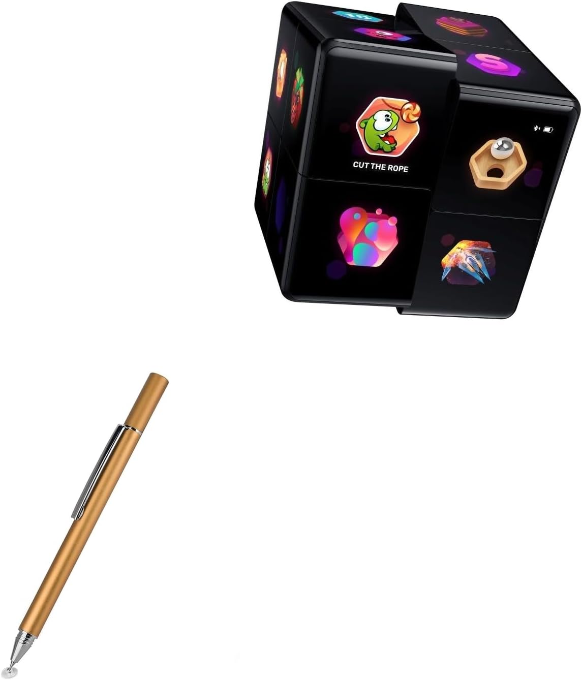 BoxWave Stylus Pen Compatible with Cubios WOWcube - FineTouch Capacitive Stylus, Super Precise Stylus Pen - Champagne Gold