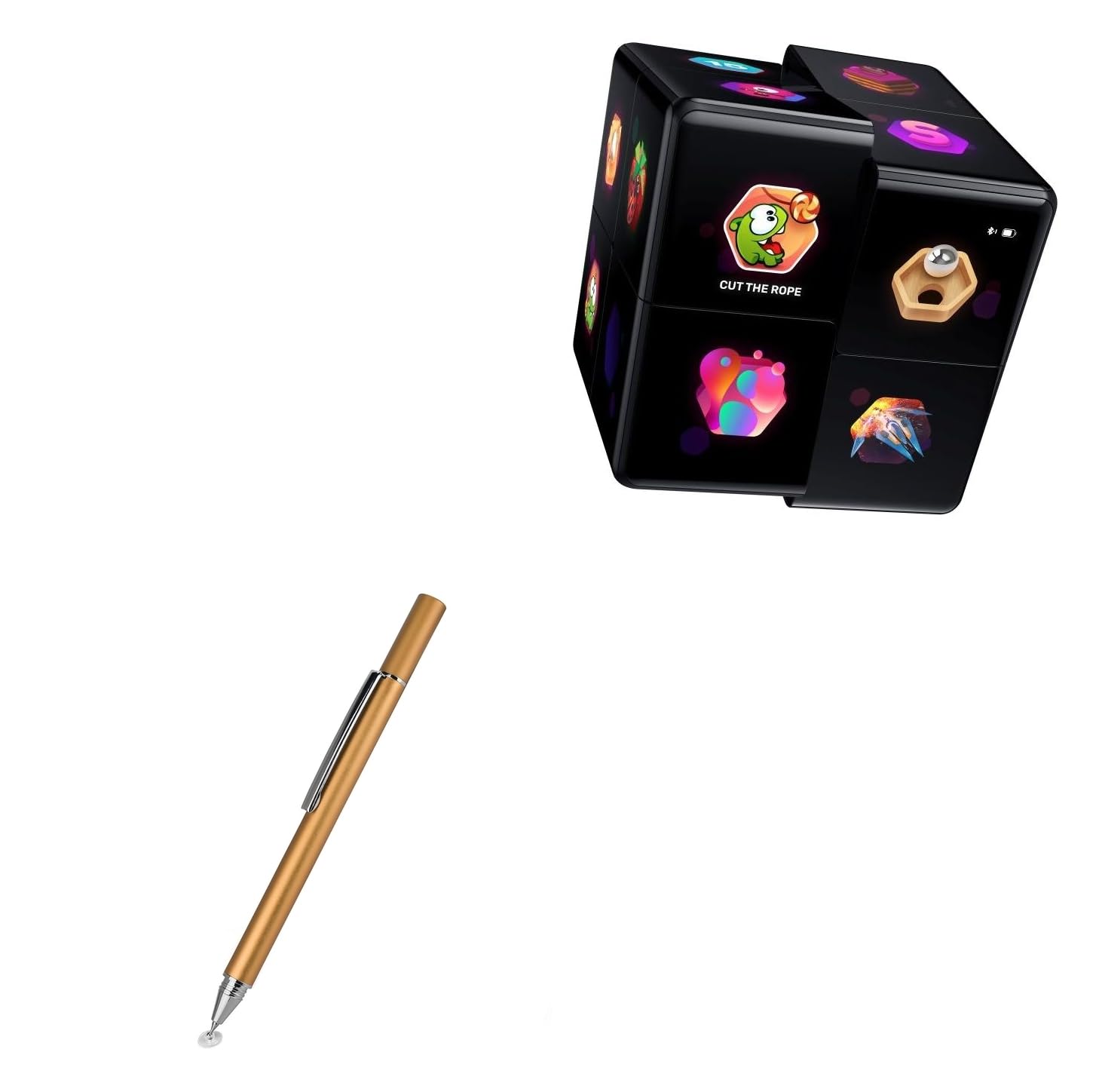 BoxWave Stylus Pen Compatible with Cubios WOWcube - FineTouch Capacitive Stylus, Super Precise Stylus Pen - Champagne Gold