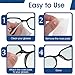 LXUEJIE 50 Pairs Nose Pads for Glasses, Anti Slip Adhesive Glasses Nose Pad, Clear Silicone Eyeglasses Nose Pads for Eyeglasses, Sunglasses