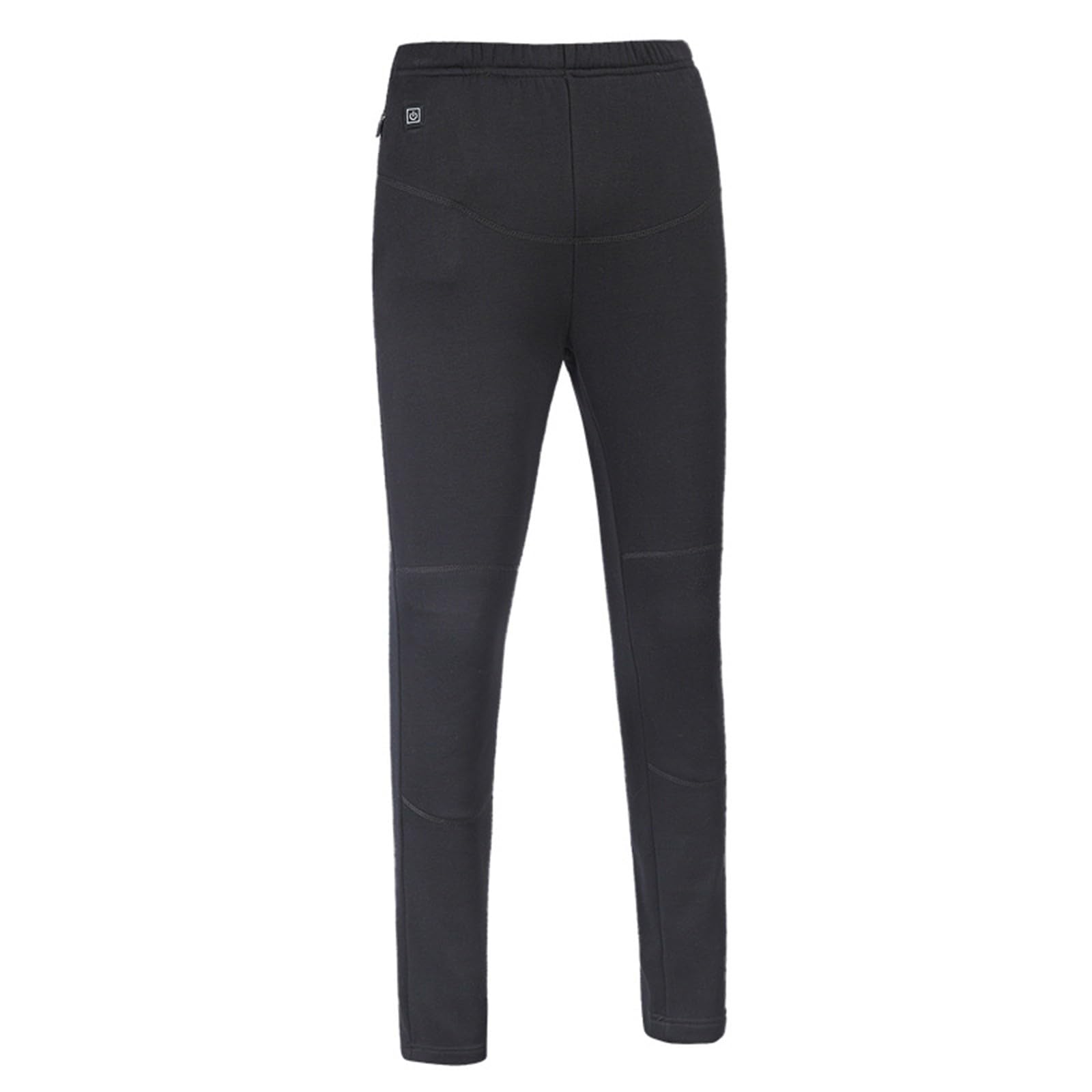 Generisch Sous-vêtements thermiques pour femme - Pantalon long ultra doux avec poche - Legging chaud pour l'hiver - Coupe ajustée avec fonction chauffante USB