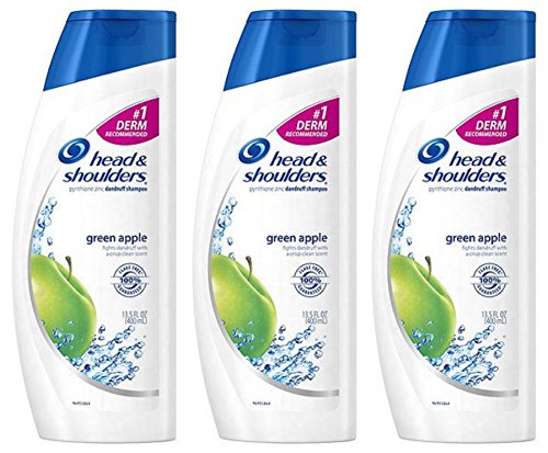 Head and Shoulders, Dandruff Shampoo, Green Apple - 13.5 fl oz, 3 Pack