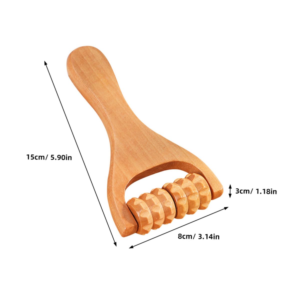 CALLARON 5 Series Herramientas De Masaje De Manos Amasar Masajistas Masajeador Portátil Musculatura Herramienta De Masaje Rodillo Para Músculos Tejido Profundo De Madera 2 Piezas X 5