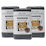 Royal Tiger schwarzer Klebreis 3x 1kg, thailändischer Klebreis, aromatisch & klebrig, ideal für Mango-Klebreis, Sushi, Reissalate, gefülltes Gemüse & kreative Gerichte