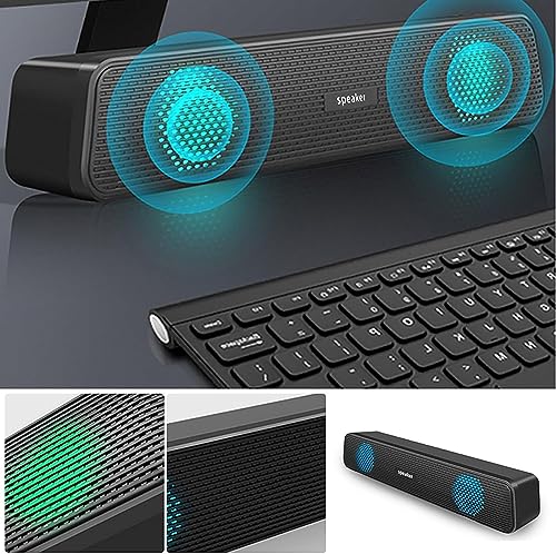 Dyegold 13 Inch Soundbar for TV, Wired Speaker Sound Bar Surround Sound Built-in Subwoofer,Portable TV Speakers Sound Bar for Home Office, Ideal Gifts for Friend