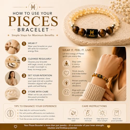 Image of Zodiac Crystal Bracelet for Men & Women | Aries (Mesh), Taurus (Vrishabh), Gemini (Mithun), Cancer (Karka), Leo (Simha), Virgo (Kanya), Libra (Tula), Scorpio (Vrishchik), Sagittarius (Dhanu), Capricorn (Makar), Aquarius (Kumbh), Pisces (Meen) | Natural Healing Crystal Astrology Bracelet for Positivity, Protection & Balance