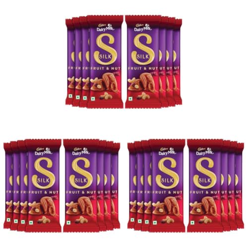 Image of Cadbury Dairy Milk Silk Fruit & Nut Chocolate Bars, 51 g (Pack of 24)