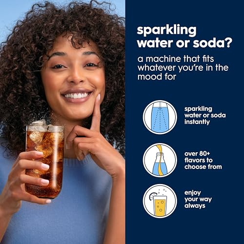 Image of SodaStream E-Duo Sparkling Water Maker (Black) with 60L CO2, 1 BPA- Free Carbonating Bottle and (1)1L Glass Bottle