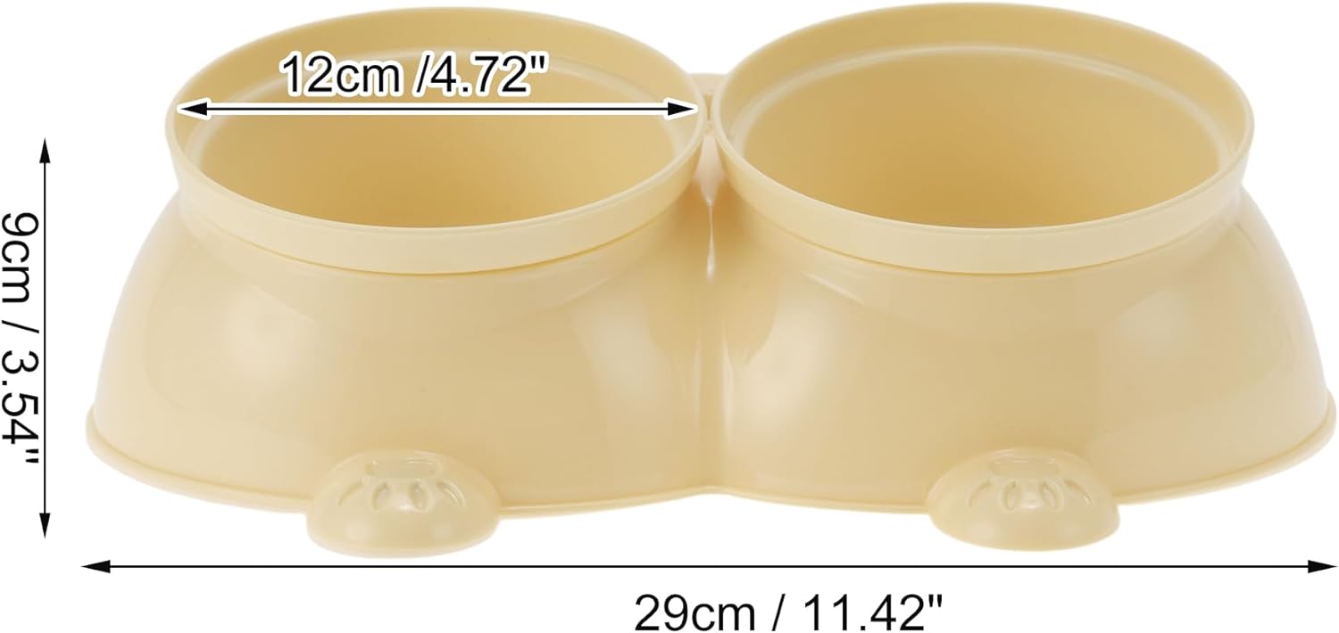 1 Pc Reusable Dog Bowl for Indoor and Outdoor Travel Beige