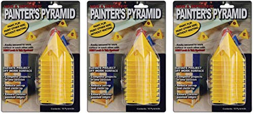 3-PACKS - Painter's Pyramid Stands, Yellow