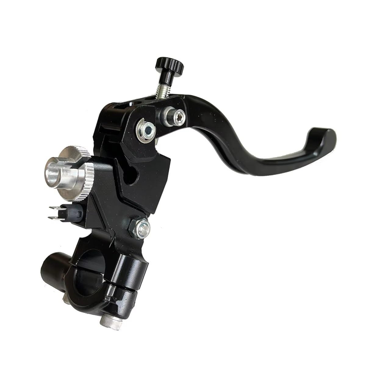 Freno Embrague Motocicleta Cable embrague CNC 22mm Universal motocicleta cuerda izquierda línea de tracción palancas(Titanium)