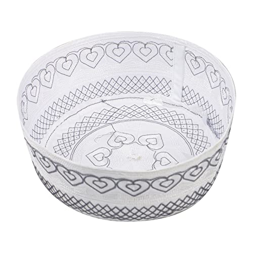 Image of Men Muslim Prayer Kufi Hat Prayer Headwear Cap Islamic Beanie Skull Cap Embroidery Kofia Topi Sun Hat